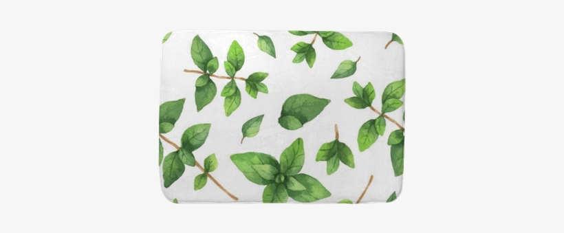 Watercolor Vector Seamless Pattern Hand Drawn Herb - Watercolor Painting, transparent png download