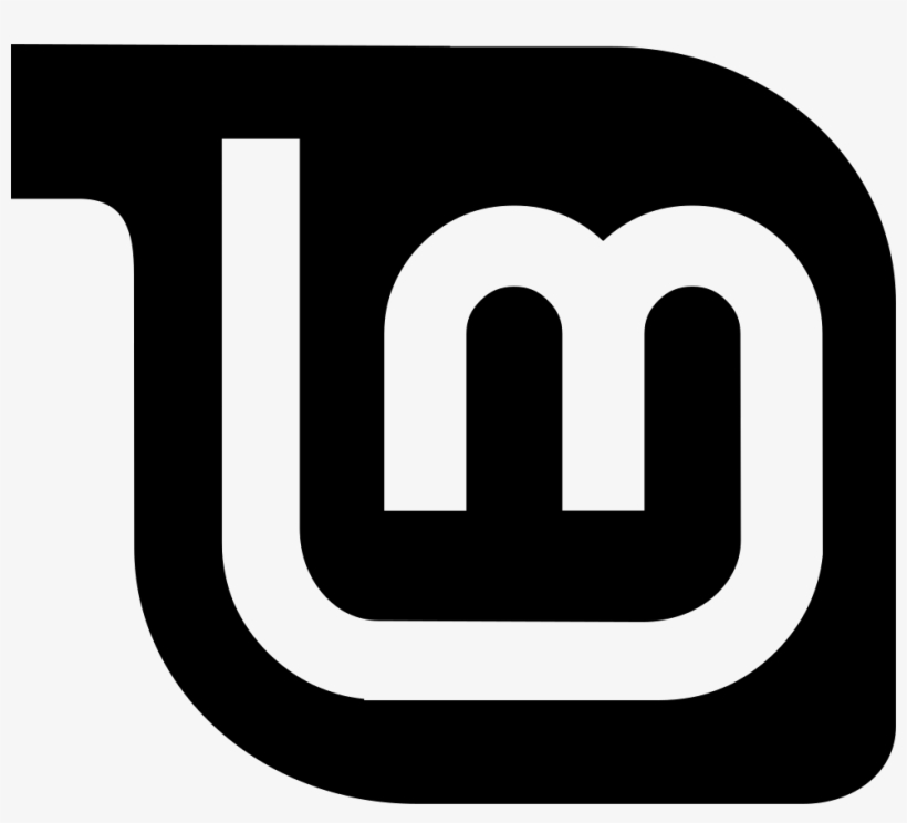 Linux Mint Comments - Linux Mint Icon Black, transparent png download