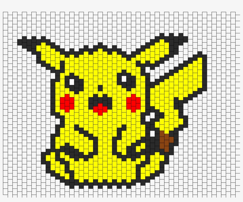 Pikachu Bead Pattern - Peyote Stitch, transparent png download