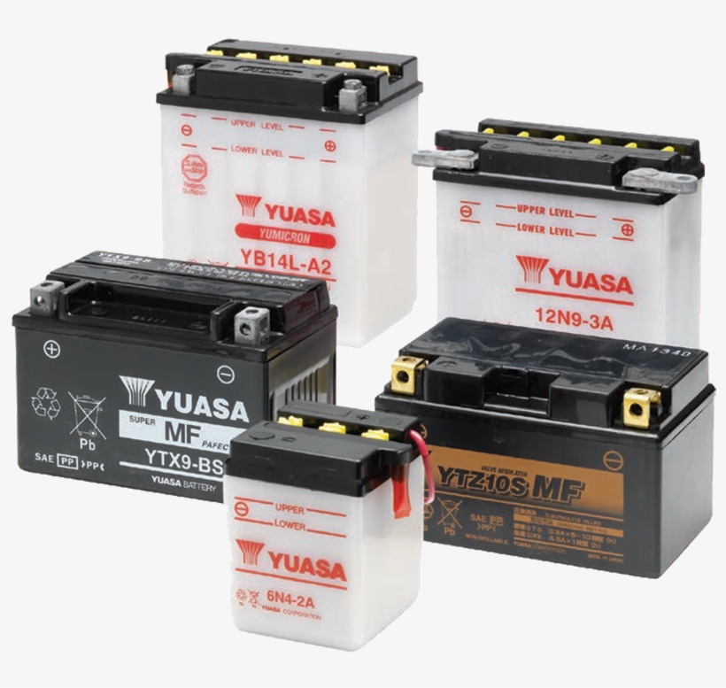 Yuasa Batteries - Motorbike Battery, transparent png download