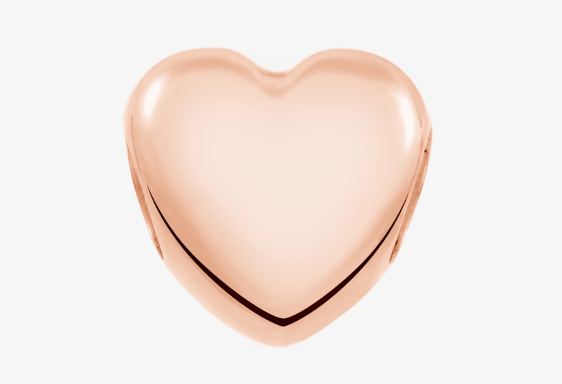 10ct Rose Gold Heart Charm By Emma & Roe - Heart, transparent png download