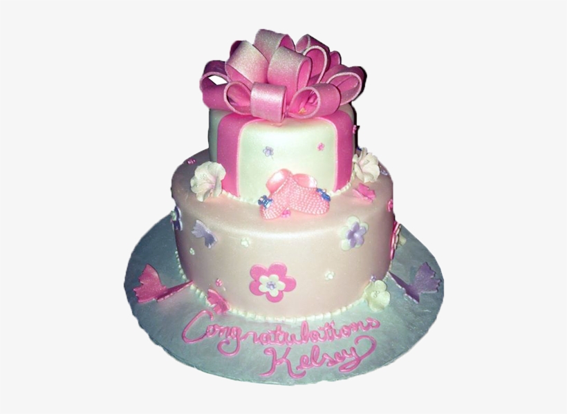 Pink With Bow - Pie, transparent png download