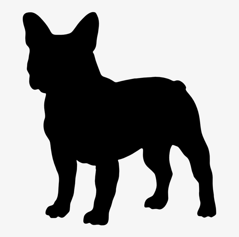 French Bulldog Silhouette - French Bulldog Silhouette Png, transparent png download