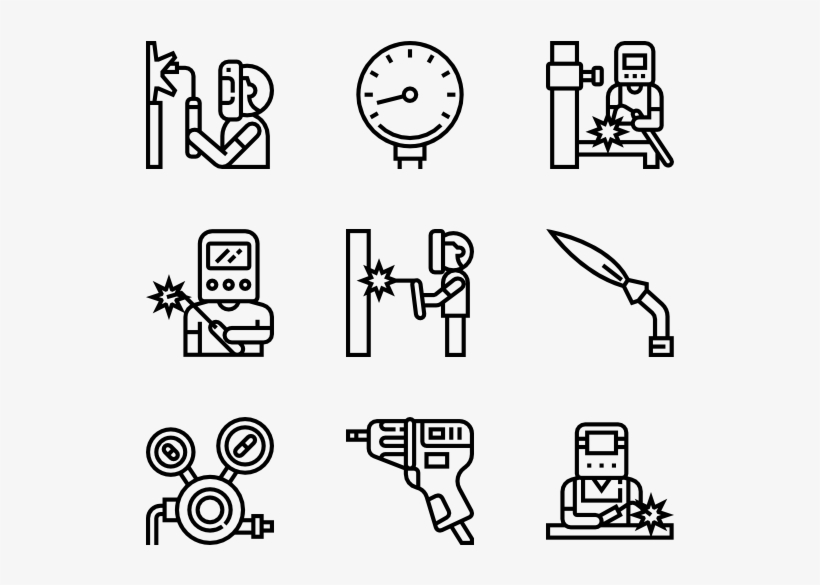 Welder - Metal Vector Icon, transparent png download