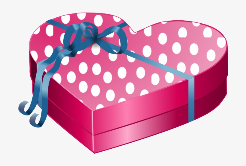 White Gift Box With Pink Bow Png Clipart - Valentines Candy Clip Art, transparent png download