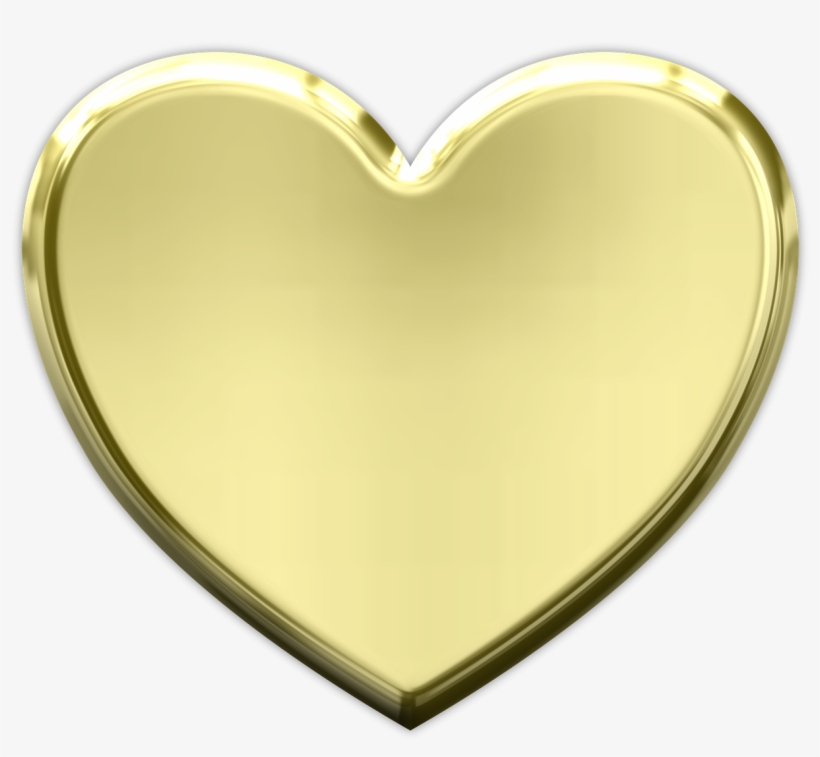 Vacation, Heart Metallic Valentine Love Metal Gold - Золотое Сердце, transparent png download