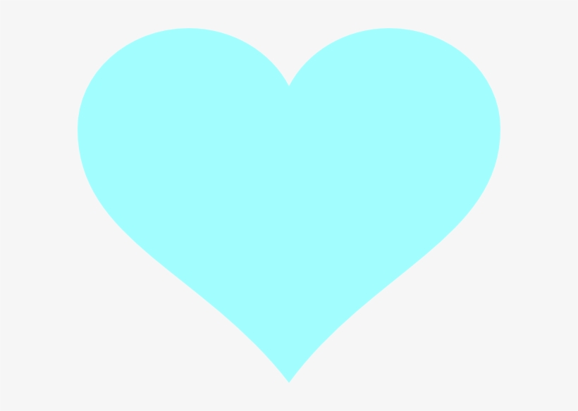 Gold Heart Clipart - Sky Blue Color Heart, transparent png download