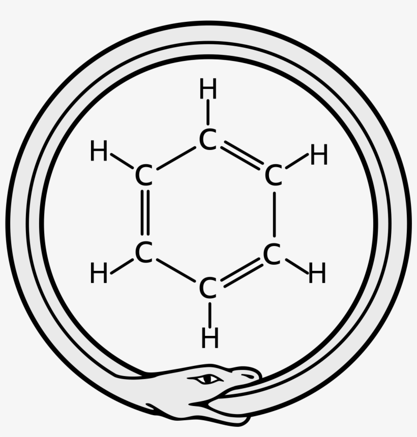 New Svg Image - Benzene Ouroboros, transparent png download