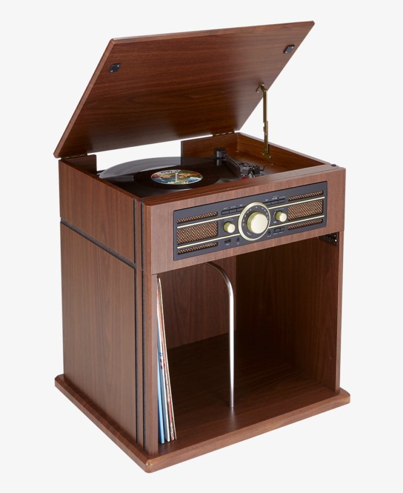 2 Speeds Turntable - Bigben Td104 Système Audio - Brun, transparent png download