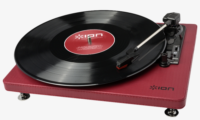Compactlp Burgundy - Ion Audio Compact Lp 3-speed Usb Conversion Burgu, transparent png download