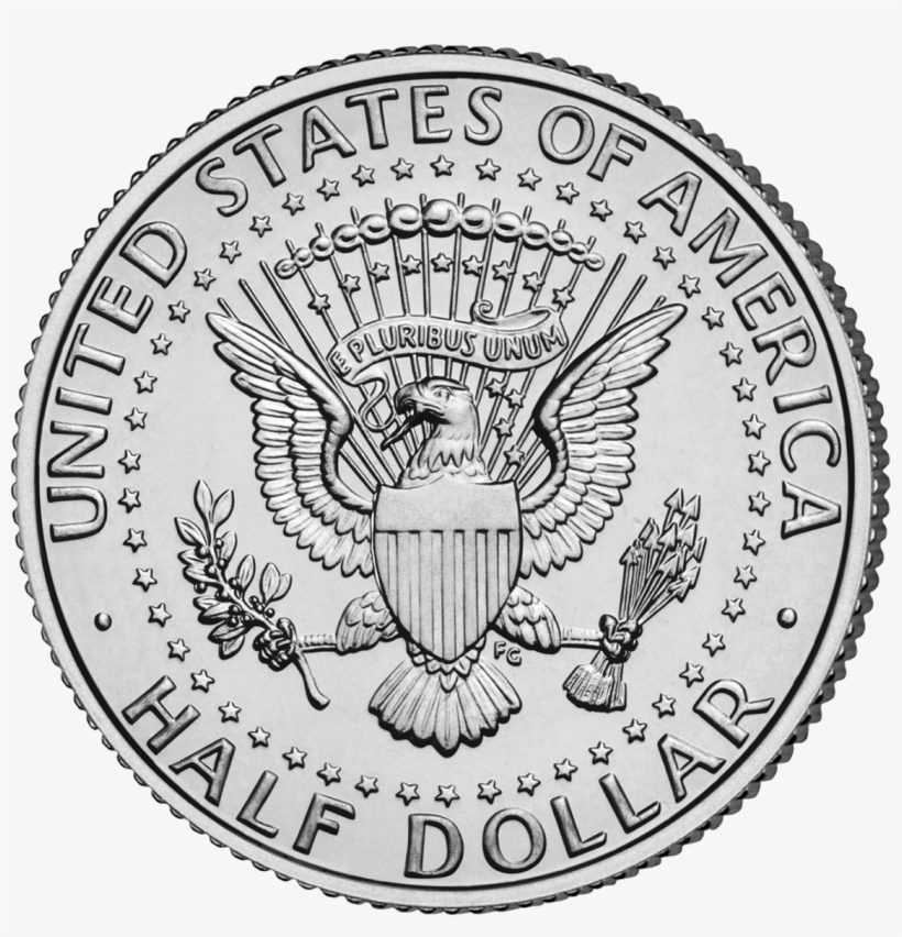 2005 Half Dollar Rev Unc P - 50 Cent Dollar Coin, transparent png download