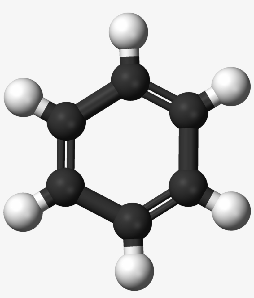 Benzene Non Aromatic 3d Balls - Benzene Molecule, transparent png download
