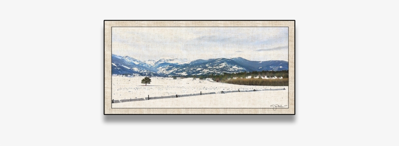 Rocky Mountain Range Canvas - Shore, transparent png download