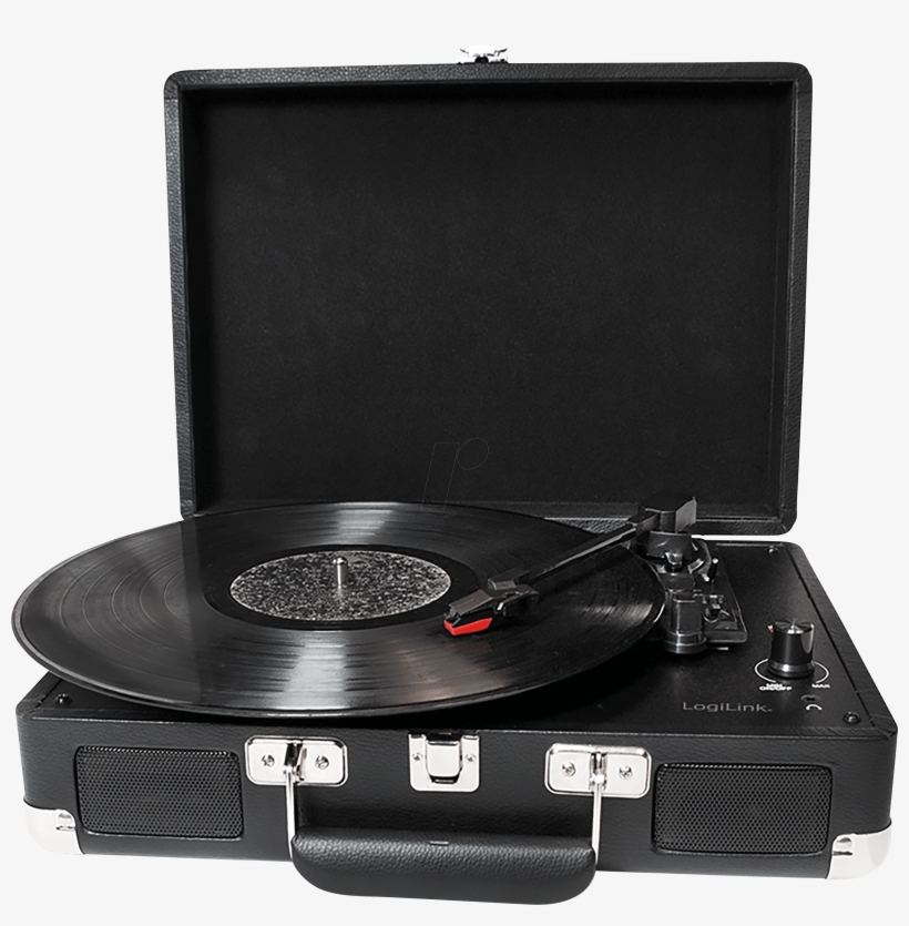Usb Suitcase Turntable Logilink Ua0270 - Usb Turntable Logilink Ua0270 Black, transparent png download