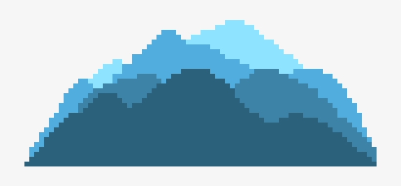 Mountain Range - Cross Stitch Rainbow, transparent png download