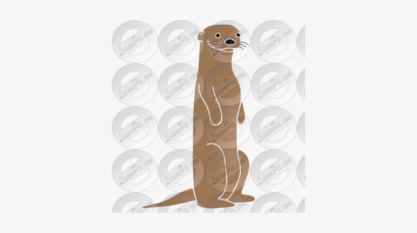 Otter - Stencil, transparent png download
