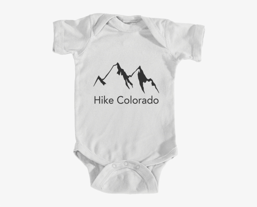 Hike Colorado Mountain Range - Onesie - Birthday Suit, transparent png download