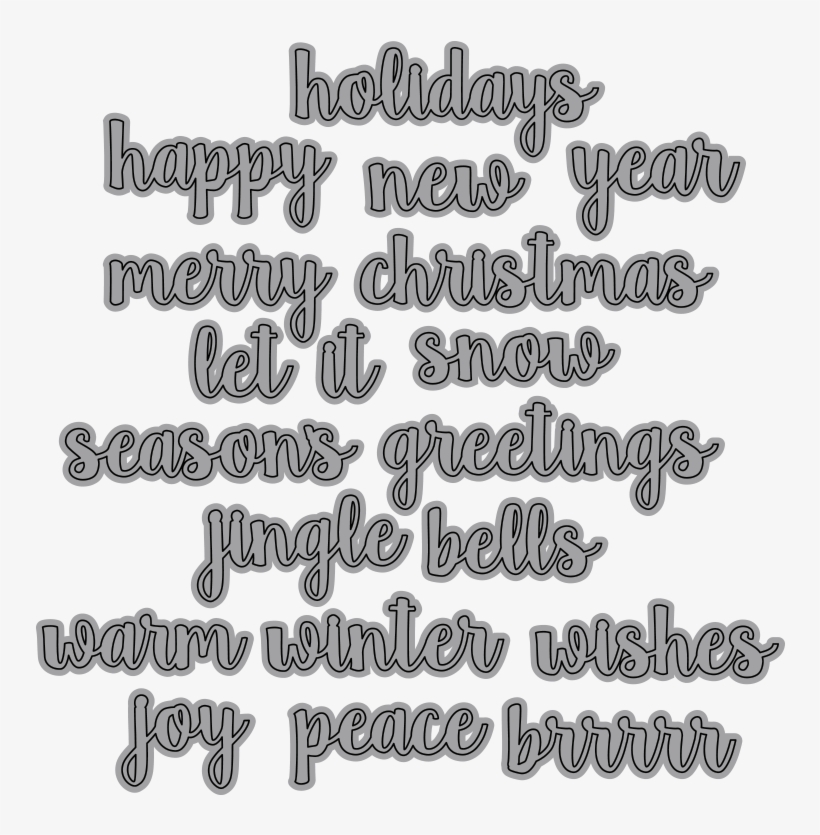 Words 5 - Winter Wishes - Words 5 Winter Wishes, transparent png download