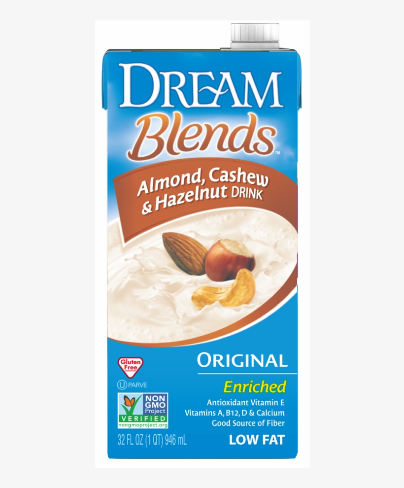 Original Almond, Cashew & Hazelnut Drink - Dream Almond, Cashew & Hazelnut Drink Unsweetened, transparent png download