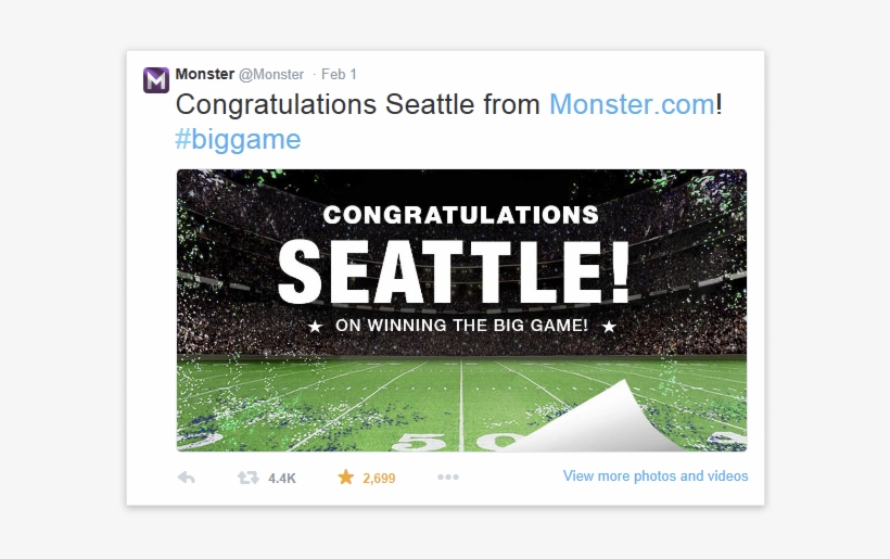 Of Course The Patriots Won, And Of Course Monster Was - Online Advertising, transparent png download