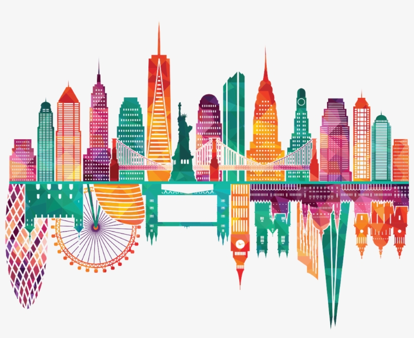 New York Vs London - Icasso Vinyl Decal Sticker Skin For Apple Macbook Pro, transparent png download