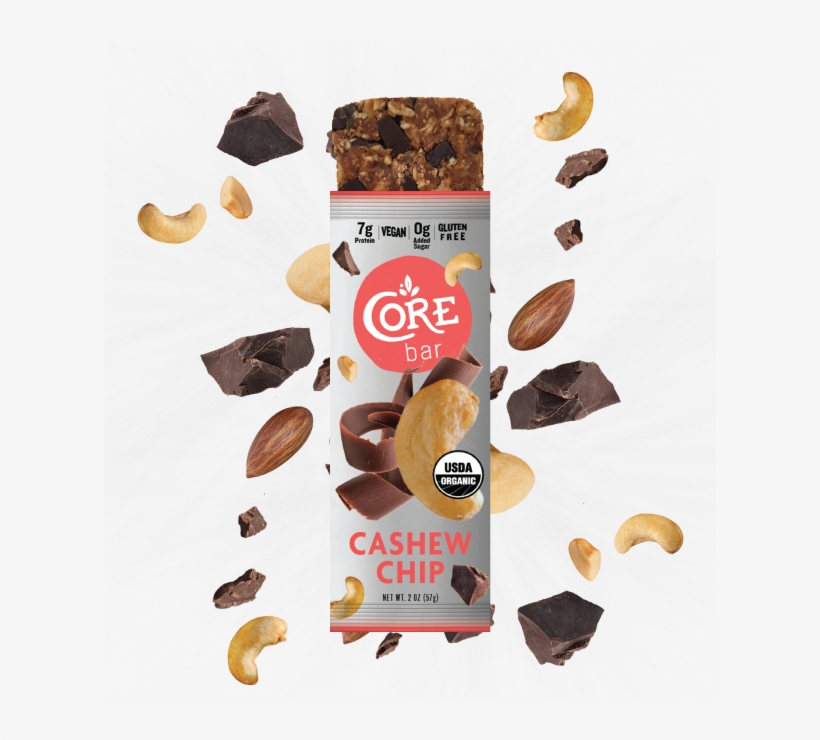 Core Bar Cashew Chip - Chocolate, transparent png download