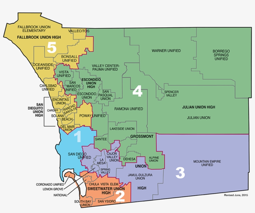 District Map Outlining Areas For Each Trustee, transparent png download