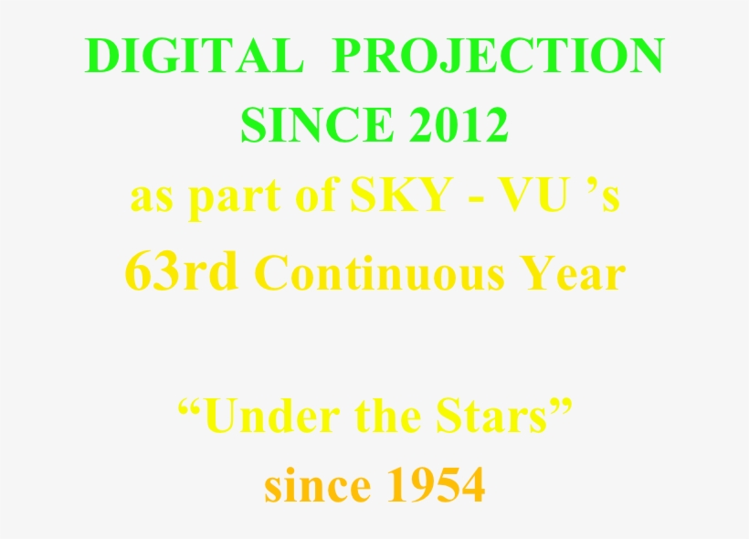 Digital Projection Since 2012 As Part Of Sky, transparent png download