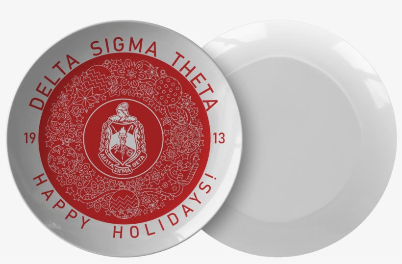 Delta Sigma Theta Christmas Plate, transparent png download