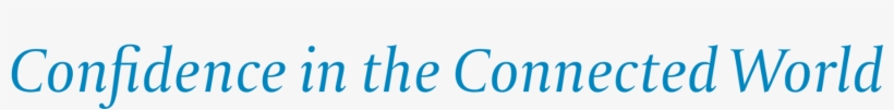 Confidence In The Connected World, transparent png download