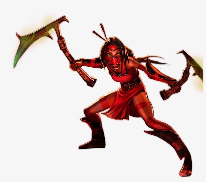 Akali Crimson Skin Splashart Old Png Image, transparent png download