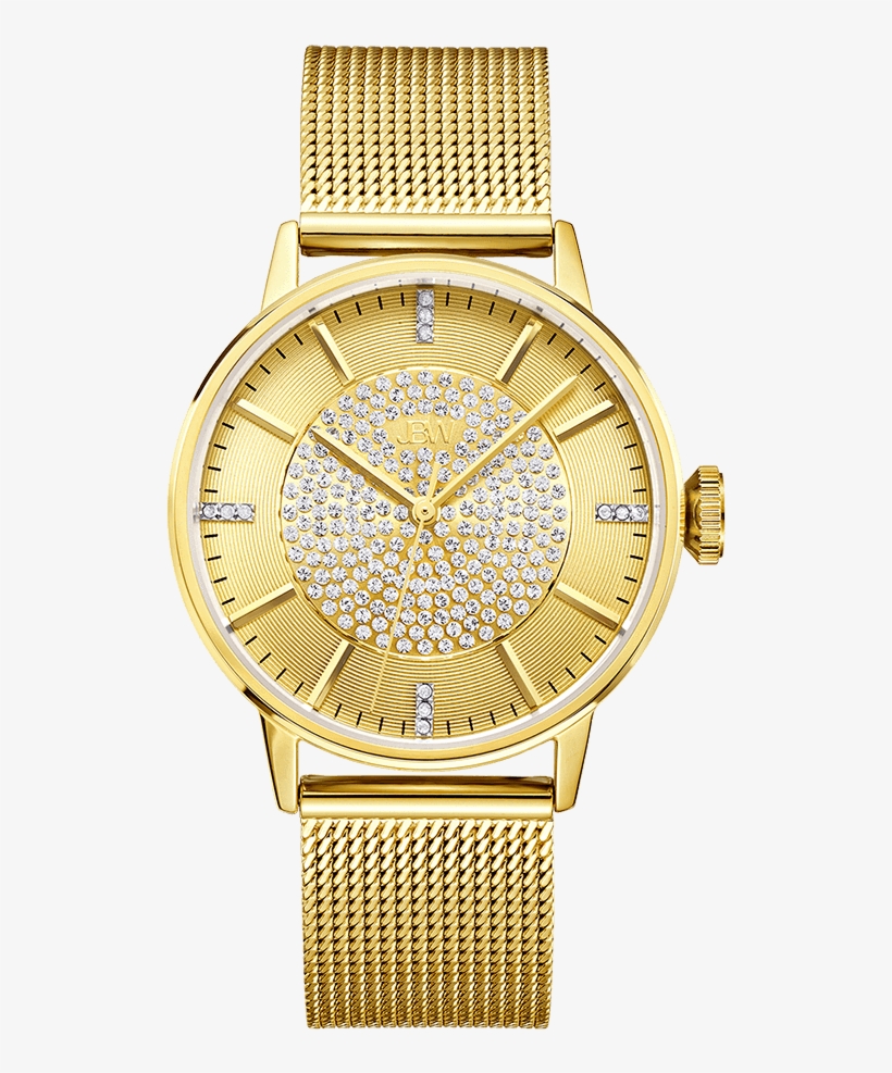 Jbw Belle J6339a Gold Gold Diamond Watch Front V=1542234496, transparent png download