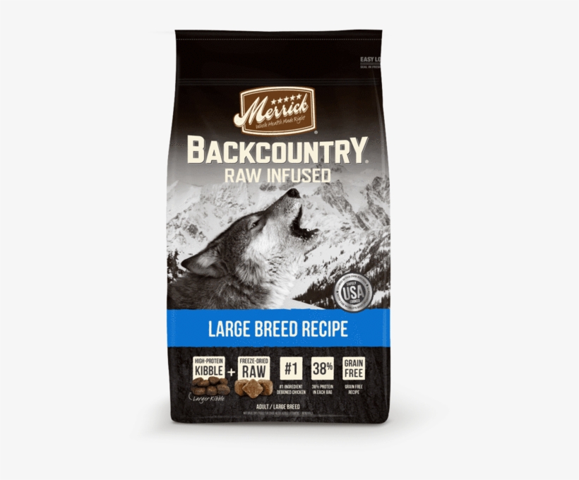 Merrick Backcountry Raw Infused Grain Free Large Breed, transparent png download