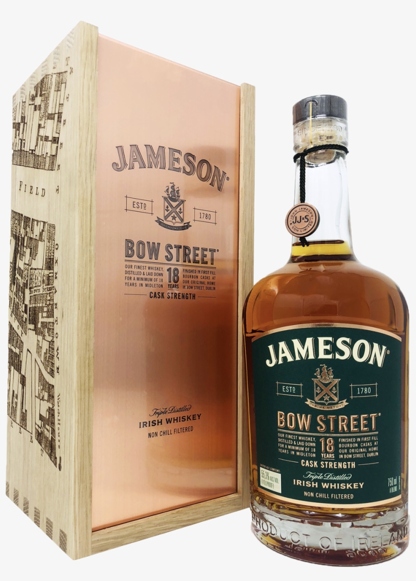 Jameson Bow Street 18 Years Irish Whiskey, transparent png download