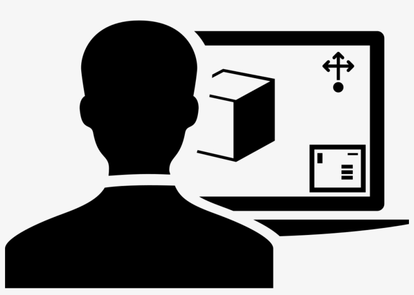 Person Using A 3d Printer By Computer Monitor Comments, transparent png download