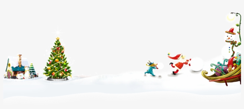 Snow Sleigh Christmas Png, transparent png download