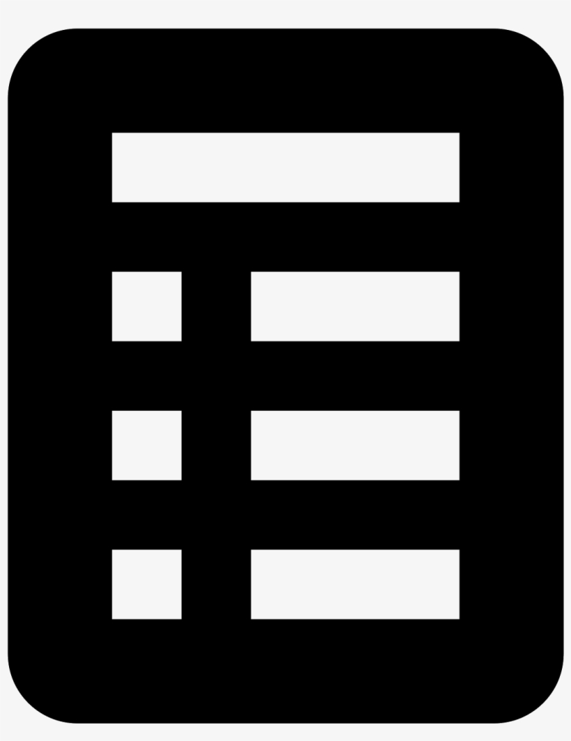 This Icon Is Meant To Represent A Sheet Of Paper With, transparent png download