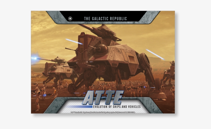 2016 Star Wars Evolution At-te Evolution Of Vehicles, transparent png download