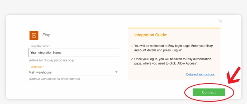 Etsy Integration Page Multiorders Integrations Guide, transparent png download