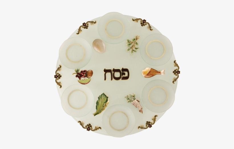 Swarovski Glass Pewter Passover Seder Plate, transparent png download
