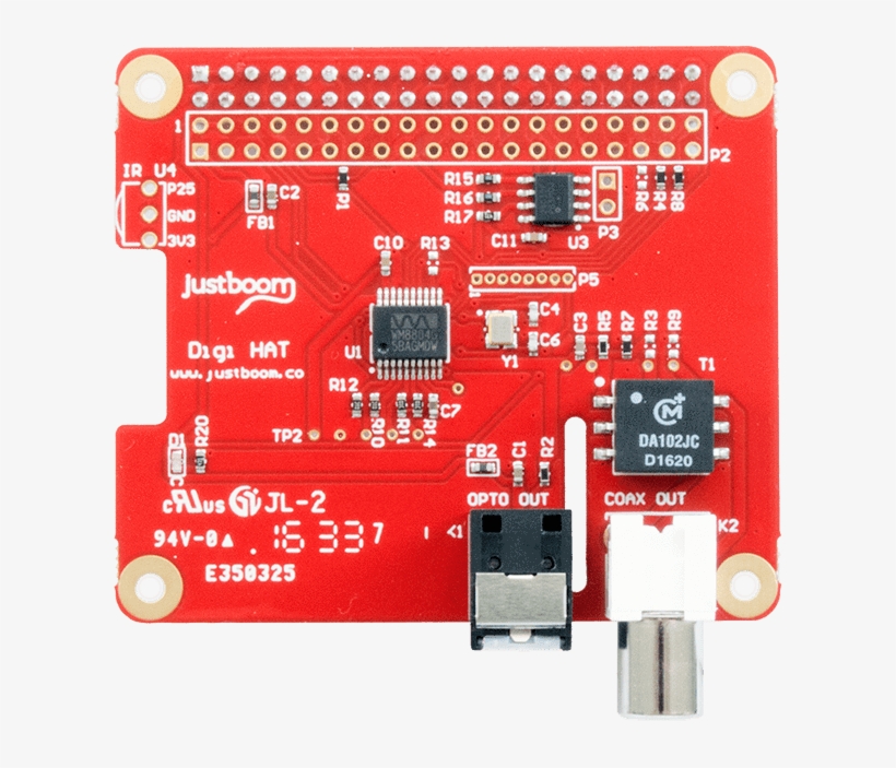 Justboom Digi Hat For The Raspberry Pi, transparent png download