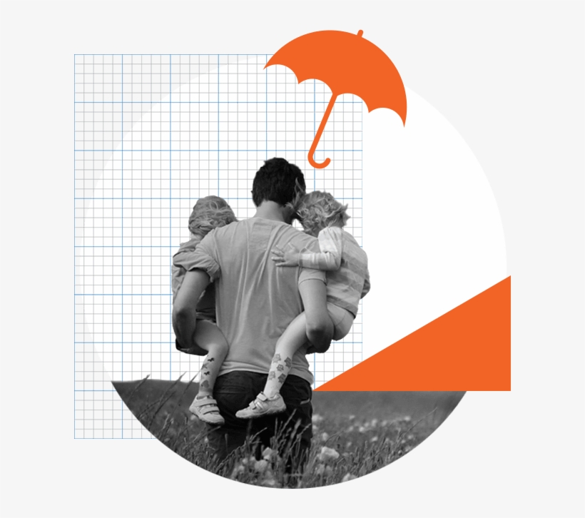 Umbrella Protecting Family, transparent png download