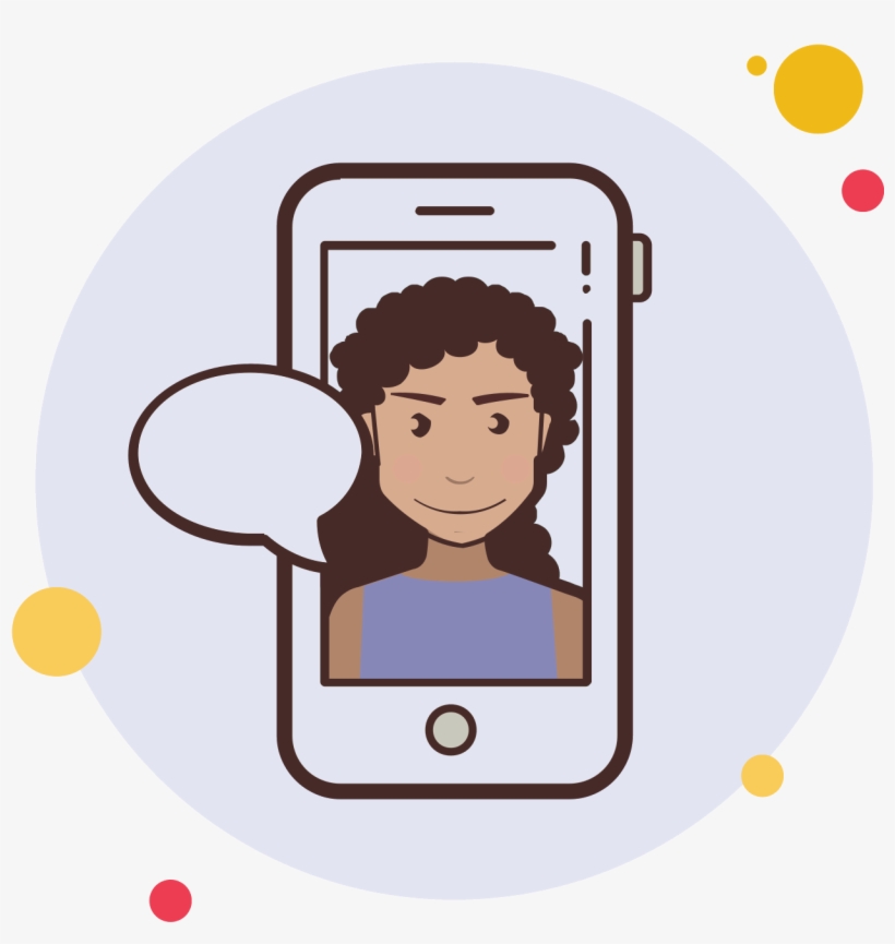 Girl Friend Messaging Icon, transparent png download