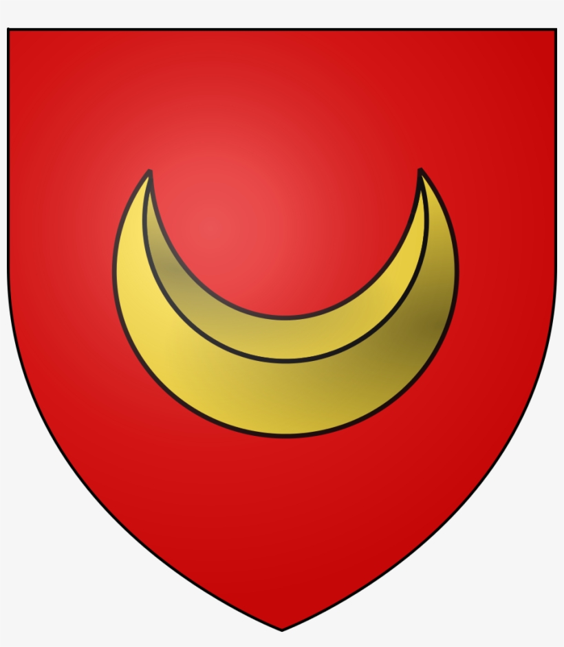 Ecu De Gueules Au Croissant D'or, transparent png download