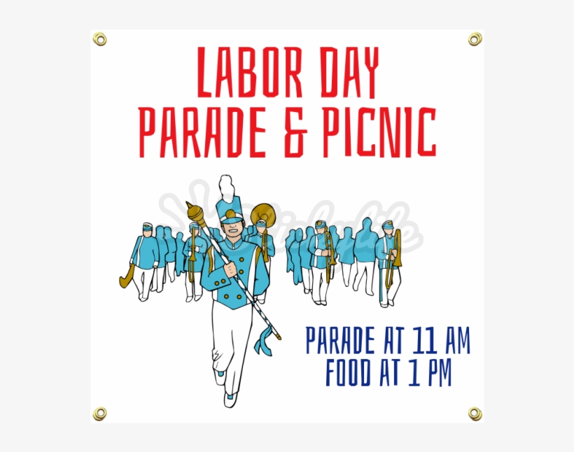 Labor Day Vinyl Banner, transparent png download