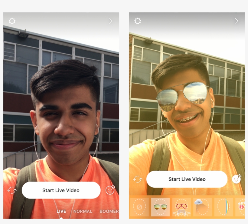 Face Filters In Live Video Will Be Rolling Out Globally, transparent png download