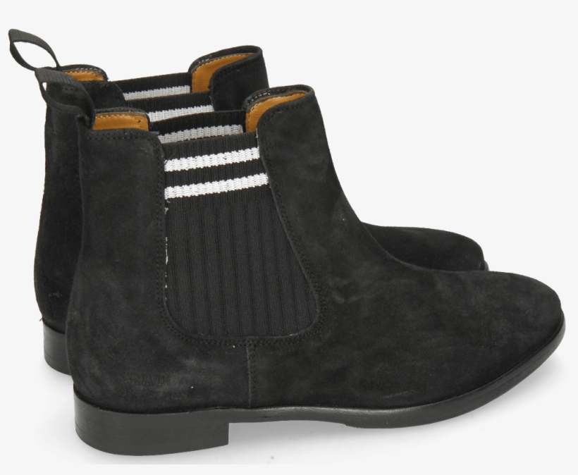 Ankle Boots Daisy 6 Lima Black Elastic Lines White, transparent png download