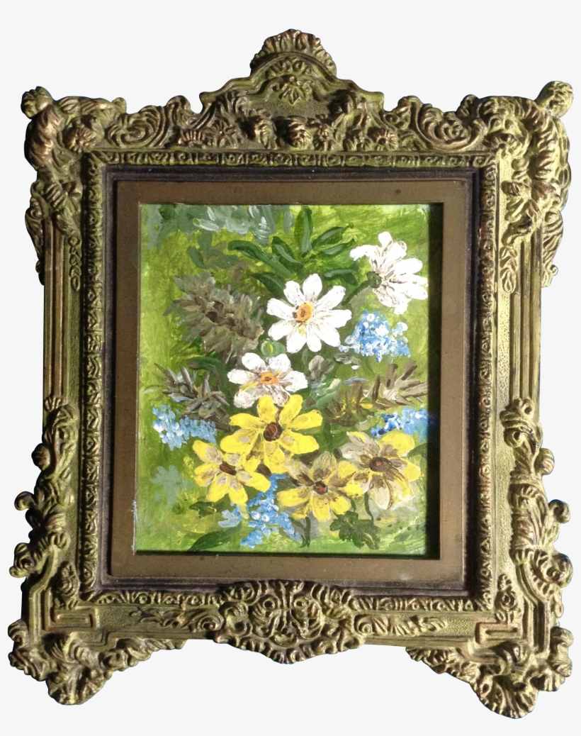 White And Yellow Daisies Wildflower Bouquet Small Oil, transparent png download