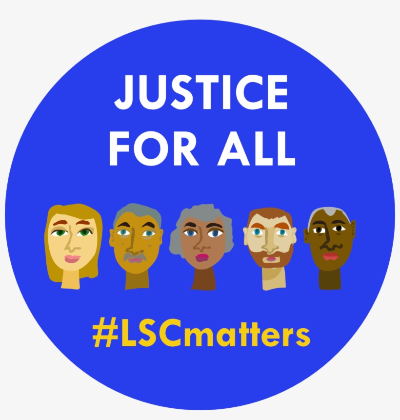 Justice For All Lsc Gold Button, transparent png download