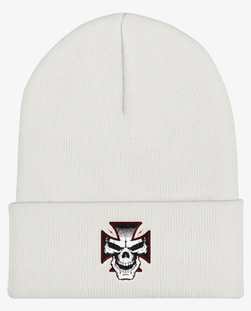 Iron Cross Cuffed Beanie, transparent png download